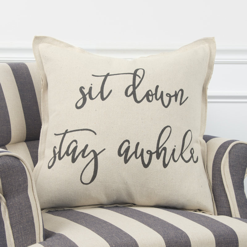  Cotton Throw Pillow