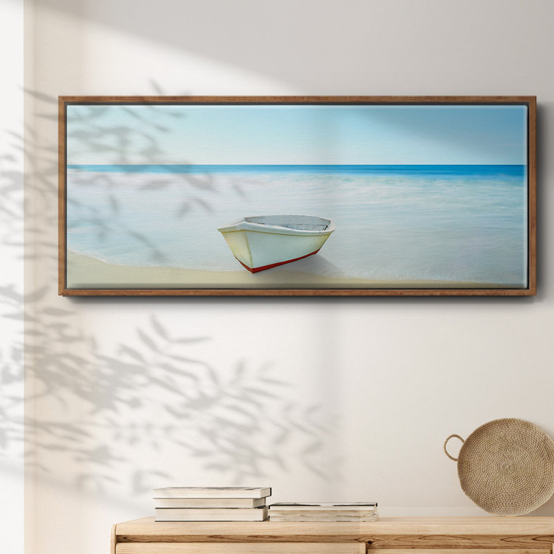Boat on a Beach III- Framed Canvas
