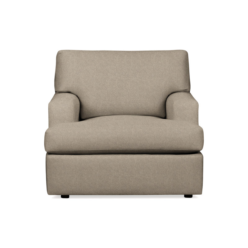 Cleo Upholstered Custom Accent Chair, Davis Chateau Gray Bouclé