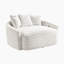 Chaise longue moderne et contemporaine Choi de 65,5 po avec revêtement en velours côtelé, ports de charge USB intégrés et ressorts en mousse sur le confort-1471599784