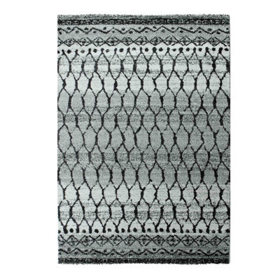 Blend Rectangle Ikat Flatweave Area Rug