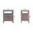 Acid Wash 2 Drawer Open Bedside