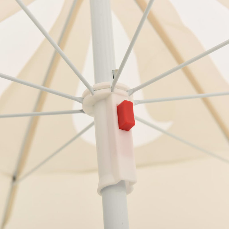 Abat-jour de parasol de terrasse en acier et polyester 70,9 pouces Sand Garden, Beige