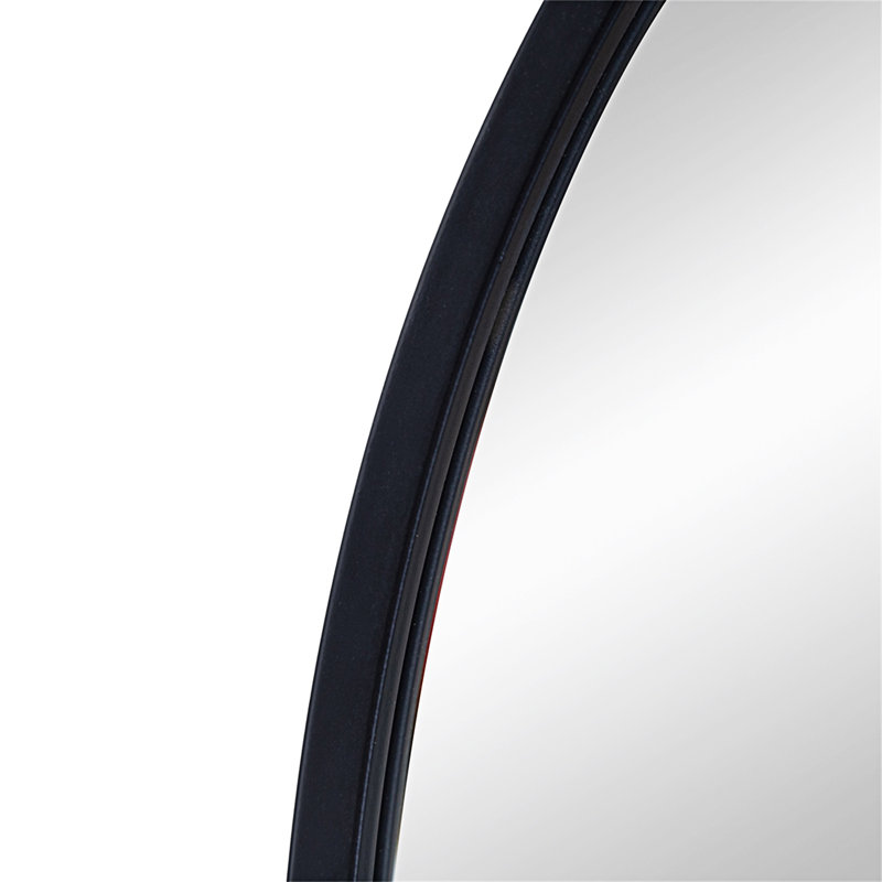 Iron Arch Mirror, 36" x 24", Black