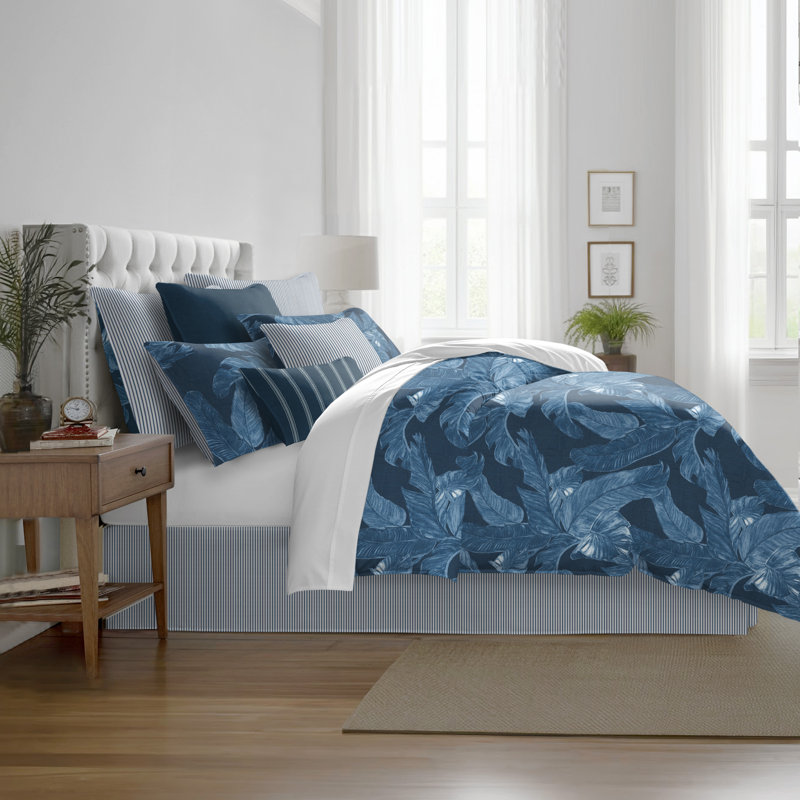 Palomino Denim Cotton Coverlet Set, King Coverlet + 7 Additional Pieces