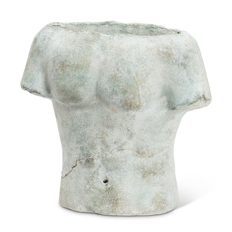 Pot de fleurs statue en ciment
