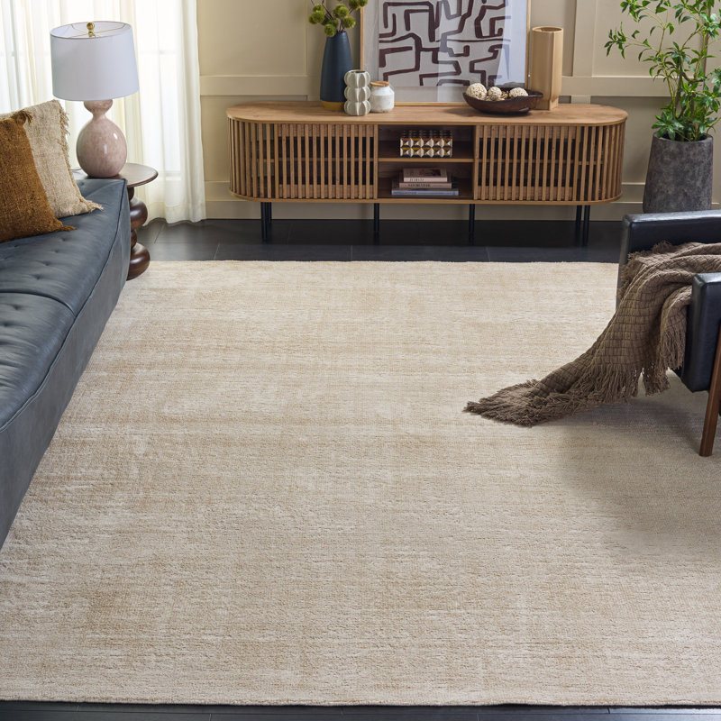 Soho 201 80% viscose; Tapis de couleur unie 20% coton, Rectangle 8 pi 0 po x 10 pi 0 po
