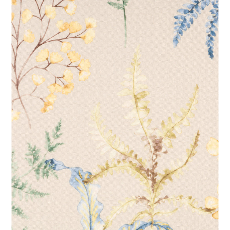 Wethersfield Fern Fabric, Khaki Blue