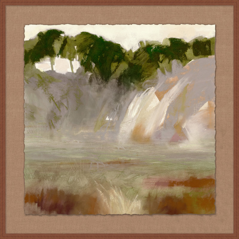 Shoreline' Framed Print on Glass