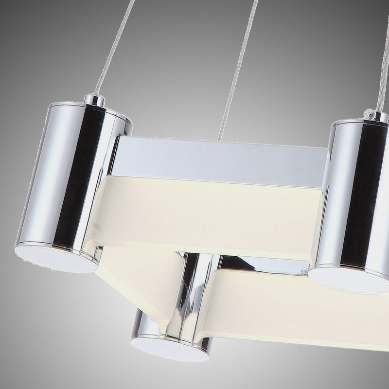 Luminaire suspendu rectangulaire à del unique à 1 lumière statement Espinal
