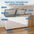 25 Cu.Ft. Double Door Chest Freezer Display Freezer In White With Wheels And Saft Lock