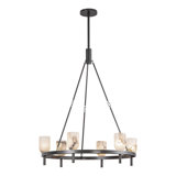 Lucian 6 - Light Wagon Wheel Chandelier