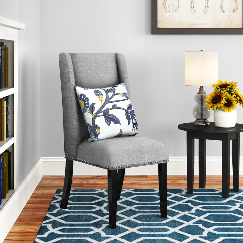 Modway Baron Fabric Dining Chair, Light Gray 