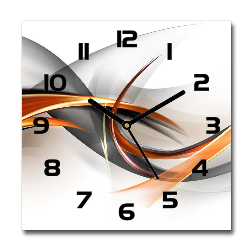 Heavan Glass Wall Clock, Black