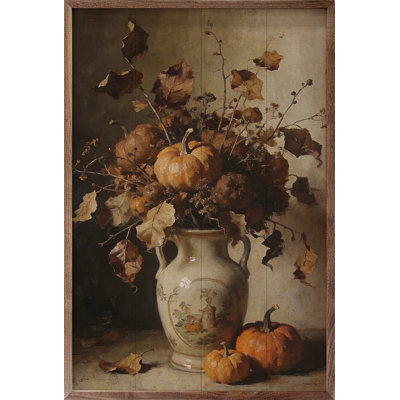 Rustic Autumn Floral With Harvest Pumpkins