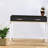 Octave Sofa Table, Black & Gold Finish