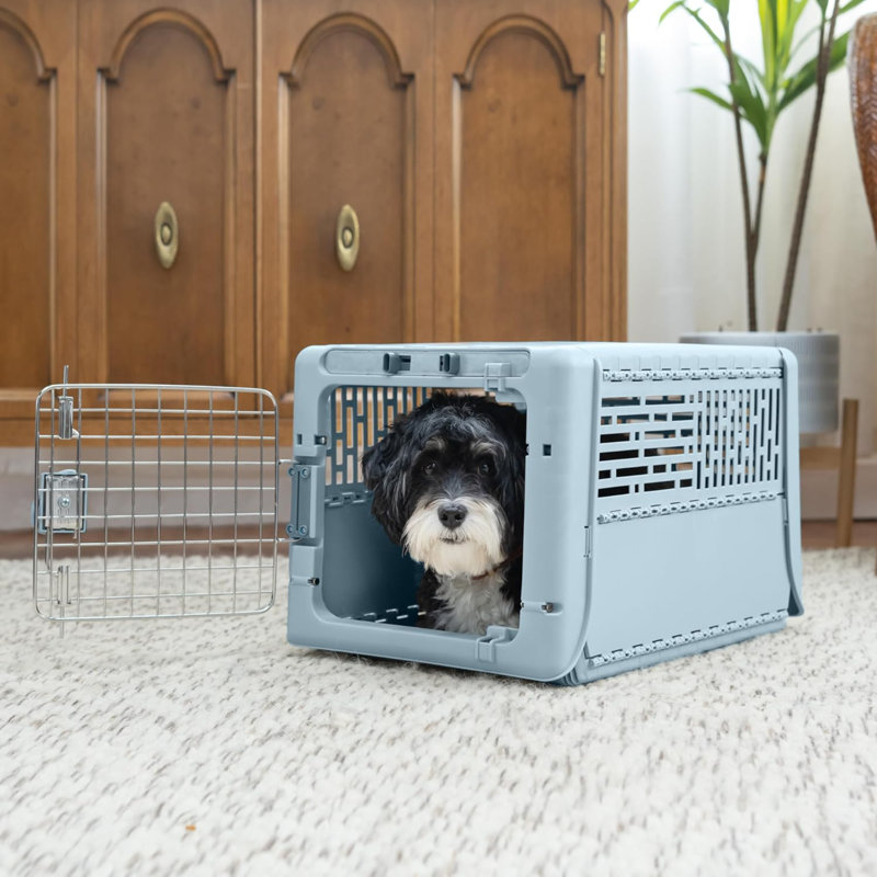 Chenil pour animal pliable, très petit 19 po (bleu)