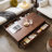 Simple rectangular solid wood coffee table-108989878