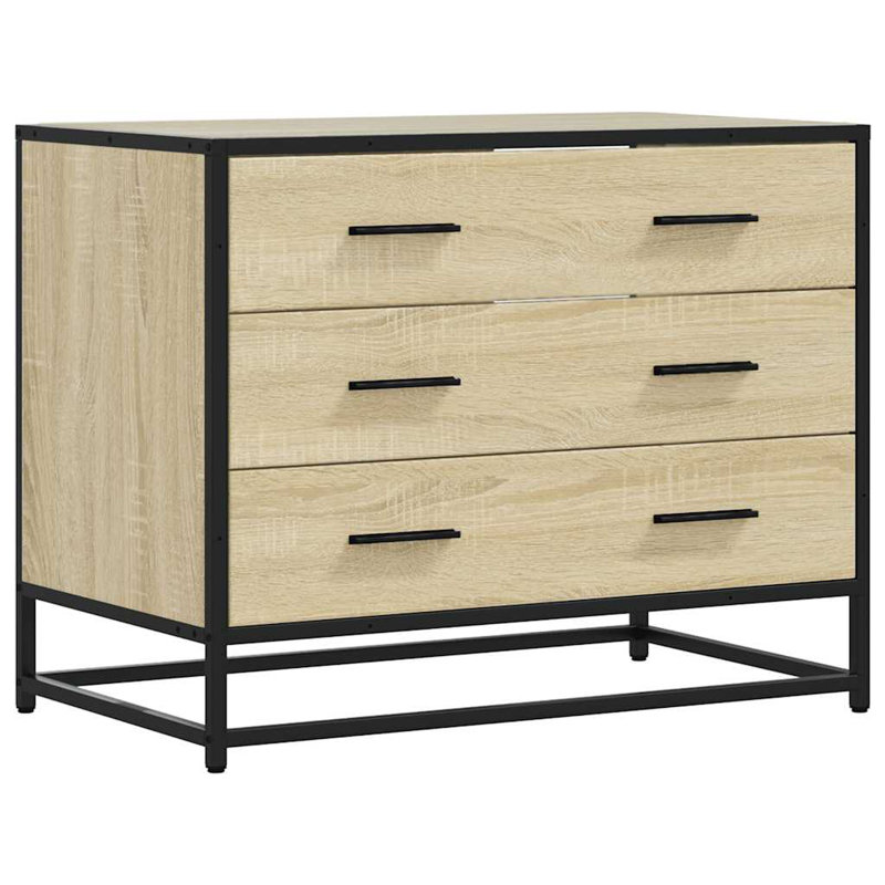 Sharrika Metal Standard Accent Chest, Sonoma Oak