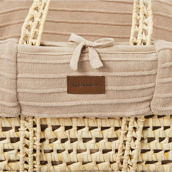Moses Basket with Mattress, Tan