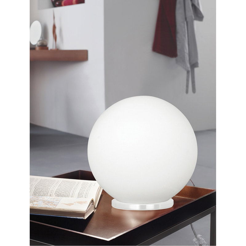 Lampe de table Mia, H 8,25 po x l 7,87 po x P 7,87 po, Blanc