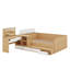 Lit plateforme double avec tiroirs et table-1340101847