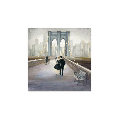 Bridge To New York by Julia Purinton - Unframed Painting