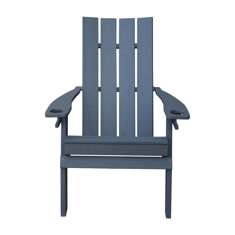 Chaise Adirondack pliante Koenig, Gris foncé