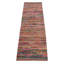 Rug & Kilim's Moroccan Tribal Runner In Pink, With Multicolor Striped Patterns-847353004
