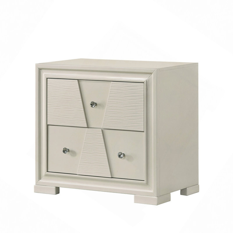 Mobilier de chambre à coucher avec glissières en métal