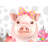 Pretty Pig Farm Animal Placemat | Braided Polyester Decor