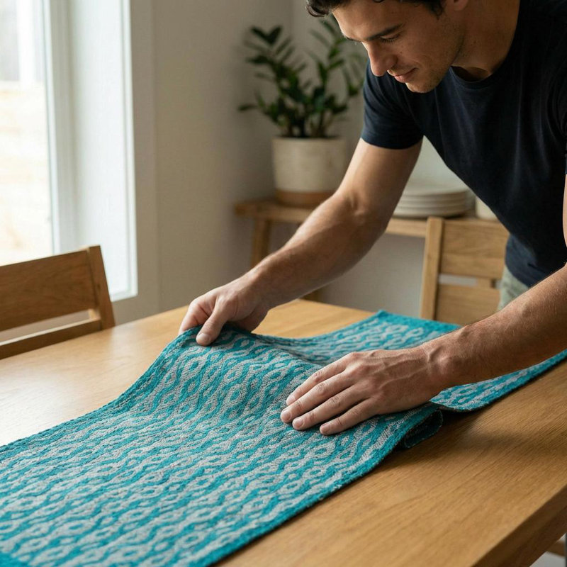 Solid Color 100% Cotton Table Runner