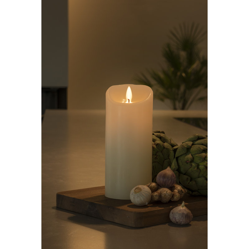 Unscented Flameless Battery Candle, 1, 17.8cm H x 7.5cm W x 7.5cm D