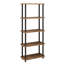 Bibliothèque standard à 5 niveaux avec tablette ouverte et rangement industriel sur pied pour le bureau à domicile-126756280