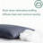 Ultra Thin Bed Pillows Standard Size Down Alternative Set Of 2