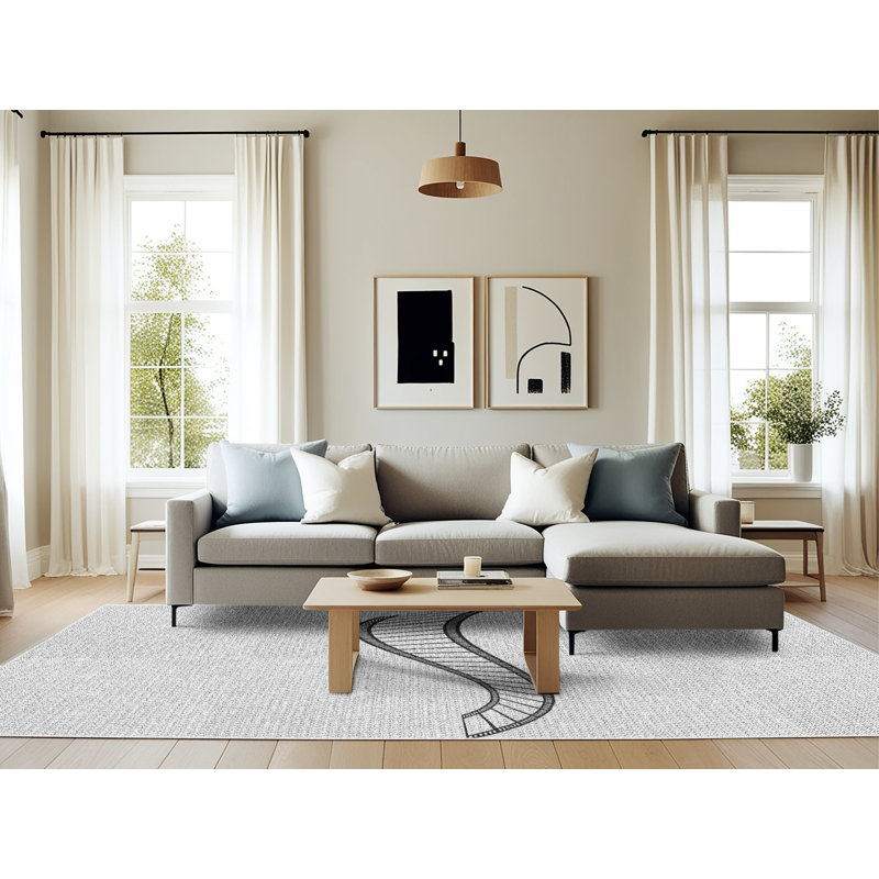 Tapis gris Royston, Rectangle 6 pi x 9 pi