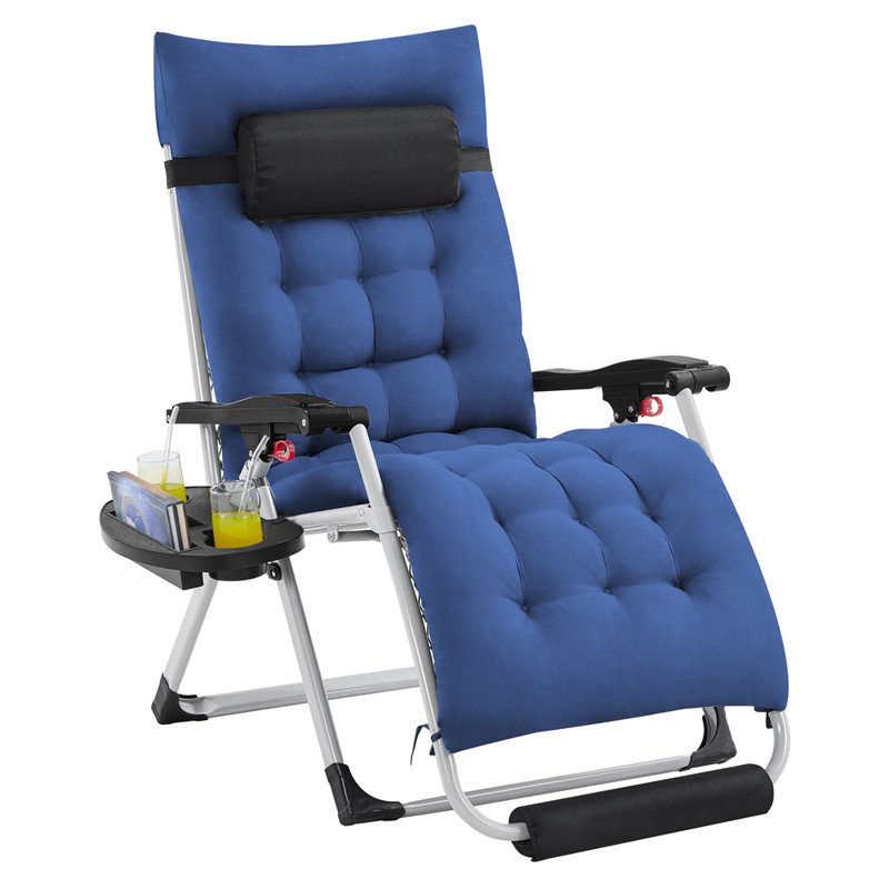 Fauteuil inclinable Hendon, Marine, Blanc