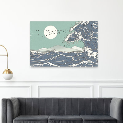 Reproduction d'art mural japonais de paysage japonais