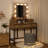 Abdulaleem Vanity Table with Lighted Mirror-1218541035