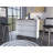 Crete Kitchen Island, Kitchen Bar with 3-Tier Shelves