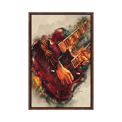 Jimmy Page's Electric Guitar 1 Piece Wall Art on Canvas