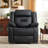 Ethelwyn 36.6'' Wide Modern Breathable Leather Manual Recliner with Overstuffed Arm and Back (Set of 2)-1391639278
