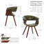 Ajax Faux Leather Mid-Century Dining Chair-41083668