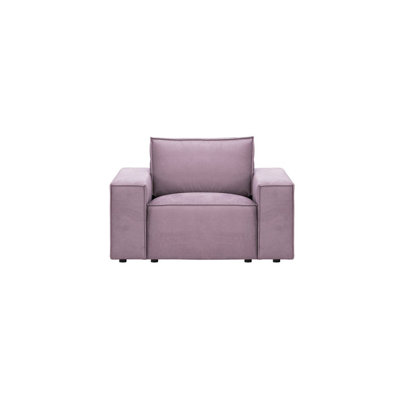 Upholstered Armchair, Pink