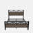 Full Size Bed Frame with Easy Assembly, Rustic Wood Headboard, and Sturdy Metal Slats for Durability and Style