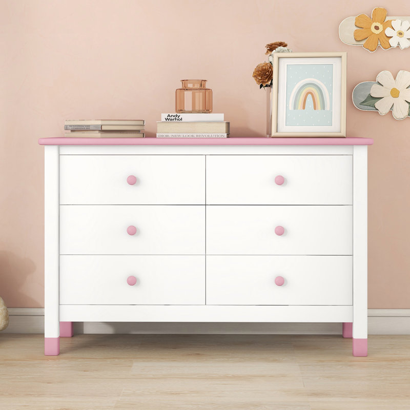 Solid Wood Accent Chest, Pink