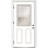 Smooth 3/4 Lite Primed Fibreglass Prehung Front Entry Door