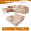 Canapé modulaire en L avec méridienne, canapé sans siège avec assise profonde, canapé-lit modulaire pour le salon-1438338500