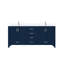 Ensemble de meuble-lavabo double avec comptoir en quartz et robinet-1324936798