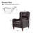 Beecher 29" Genuine Leather Push-Back Recliner-292004022